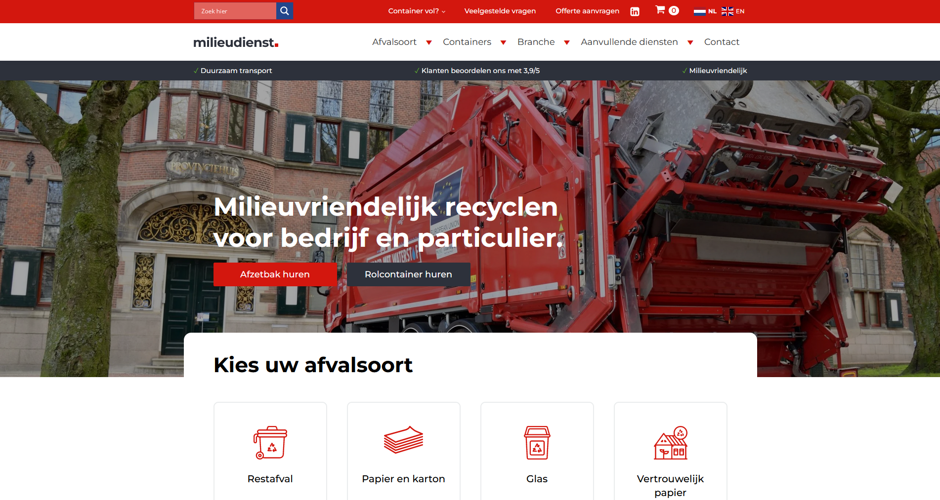 Nieuwe website deal
